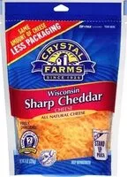 Mängden socker i Wisconsin Sharp Cheddar Cheese
