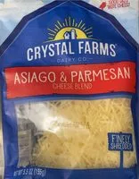 Mängden socker i Asiago and Parmesan