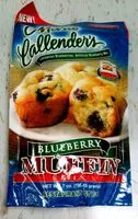 Mängden socker i Blueberry muffin mix restaurant style muffins