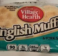 Mängden socker i Village Hearth Light English Muffins