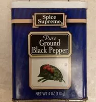Mängden socker i Black pepper