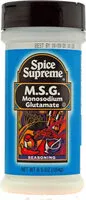 Mängden socker i M.S.G. Monosodium Glutamate Seasoning