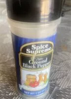 Mängden socker i Ground black pepper