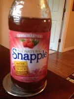 Mängden socker i Snapple, all natural raspberry tea, raspberry