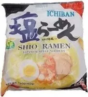 Mängden socker i Sapporo ichiban shio ramen japanese style noodles