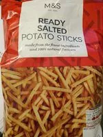 Mängden socker i Bâtonnets salés de pomme de terre