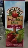 Mängden socker i Fruitables Plus 100% Juice Power Punch