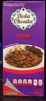 Mängden socker i Mole Doña Chonita