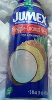 Mängden socker i Coconut-Pineapple Nectar From Concentrate