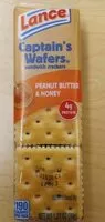 Mängden socker i Captain's Wafers Sandwich Crackers