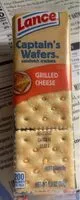 Mängden socker i Lance Captain’s Wafers sandwich crackers Grilled Cheese