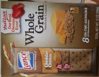 Mängden socker i Whole grain cheddar cheese crackers