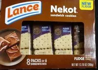 Mängden socker i Nekot Fudge sandwich cookies