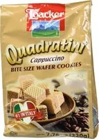 Mängden socker i Quadratini cappuccino wafer cookies