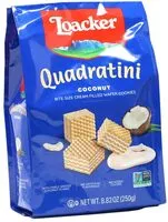 Mängden socker i Loacker, Quaaratini Coconut Bite Size Wafer Cookies