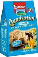 Mängden socker i Loacker quadratini vanilla wafer cookie