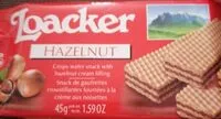 Mängden socker i Loacker Hazelnut Wafers
