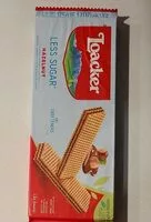 Mängden socker i les sugar Hazelnut