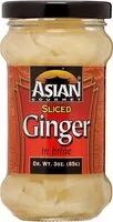 Mängden socker i Sliced ginger in brine
