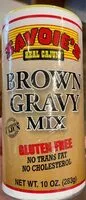 Mängden socker i Brown Gravy Mix Gluten Free