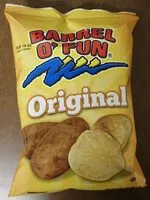 Mängden socker i Barrel O' Fun Potato Chips
