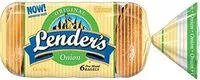 Mängden socker i Lenders pre-sliced bagels onion
