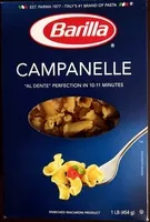 Mängden socker i Campanelle pasta, enriched macaroni product