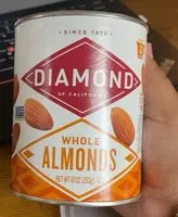 Mängden socker i Whole Almonds