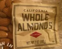 Mängden socker i Whole almonds