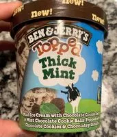 Mängden socker i Ben & jerry’s topped thick mint