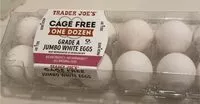 Mängden socker i Cage free grade A jumbo