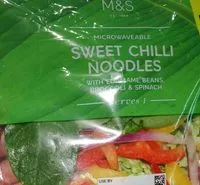 Mängden socker i Sweet Chili Noodles with Edamame Beans & Spinach