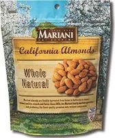 Mängden socker i Almonds whole natural stand up ziplock