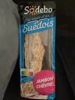 Mängden socker i Suédois jambon chèvre