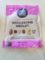 Mängden socker i Wholesome medley, almonds, dark chocolate chunks, peanuts, dried cranberries, cashews, dried cherries