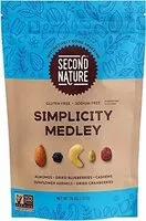 Mängden socker i Simplicity medley trail mix healthy nuts snacks