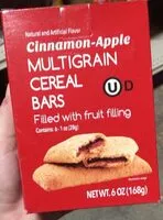 Mängden socker i Cinnamon apple mulitgrain cereal bars