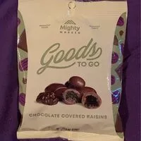 Mängden socker i Chocolate covered raisins