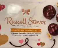Mängden socker i Russell Stover chocolate covered nuts