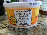 Mängden socker i Greek yogurt apricot Mango