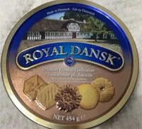 Mängden socker i Danish cookie collection