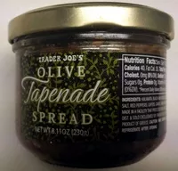Mängden socker i Olive Tapenade Spread