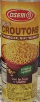 Mängden socker i Mini croutons