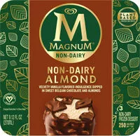 Mängden socker i Non-dairy frozen dessert almond bar