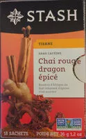 Mängden socker i Chai rouge dragon épicé