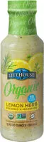 Mängden socker i Organic lemon herb vinaigrette dressing