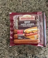 Mängden socker i Beef hot links smoked sausage