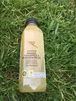 Mängden socker i M&S smoothie mango pineapple & passion friit
