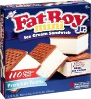 Mängden socker i Fat-Boy Jr., Mini Ice Cream Sandwich, Premium Vanilla