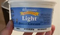 Mängden socker i Light sour cream